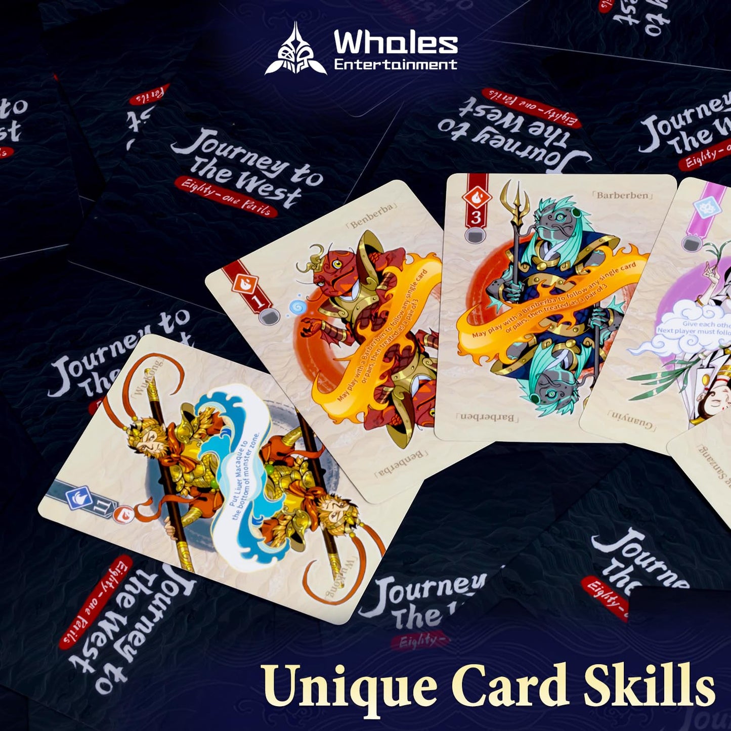 Whales Entertainment | Journey to The West: Eighty-one Perils | Party Strategy Card Games for Adults & Family Night | Fun Ladder Climbing Fantasy Card