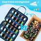 ZUIKAKU Carrying Case for 40 Monster Jam Trucks, Kids Toy Truck Storage Compatible with 40 Monster Jam Trucks, Holding for 1:64 Scale Monster Jam