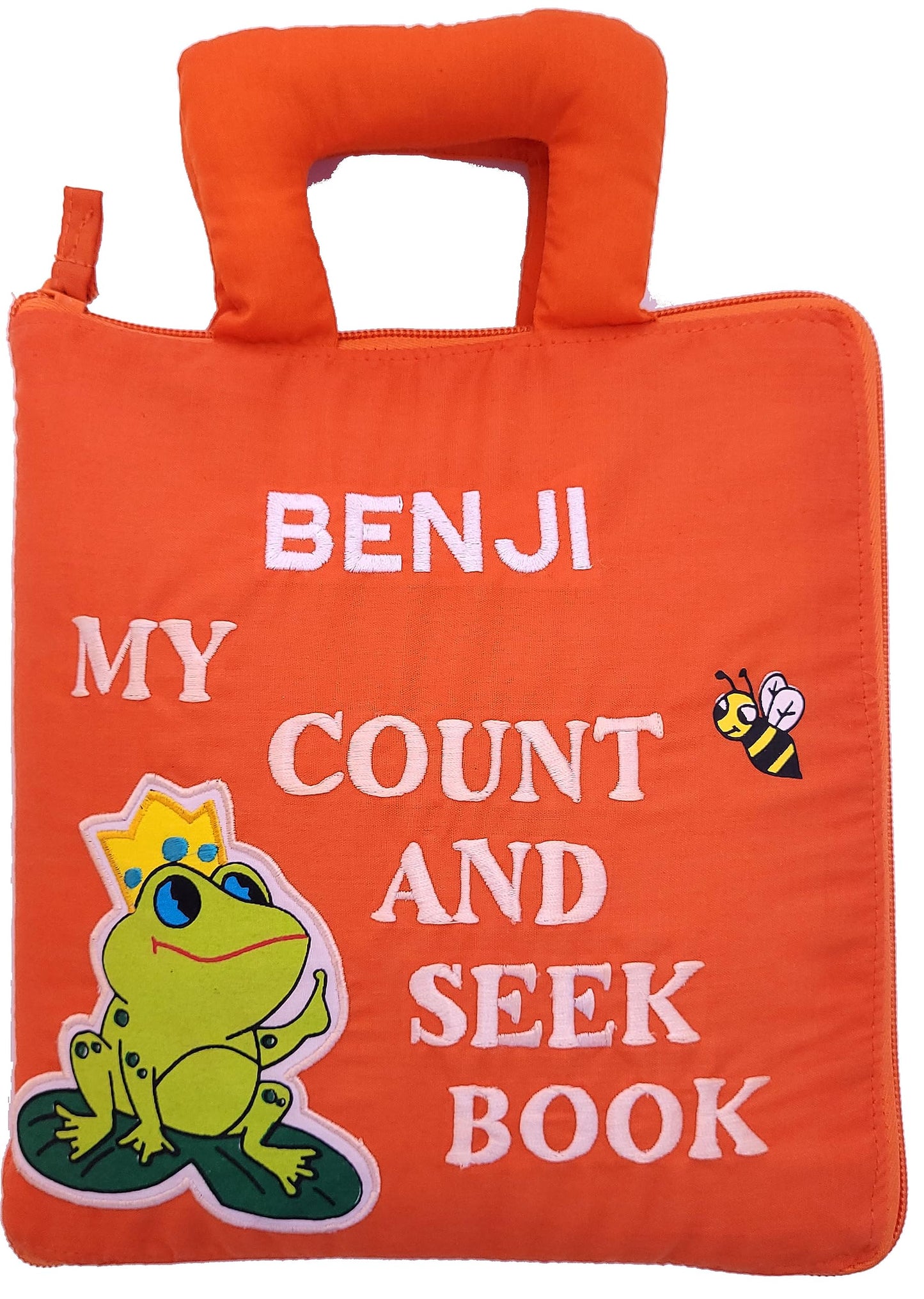 Pockets of Learning Personalized Count and Seek Child's First Counting Quiet Book Engaging Activity Busy Book for Toddlers and Children | Interactive