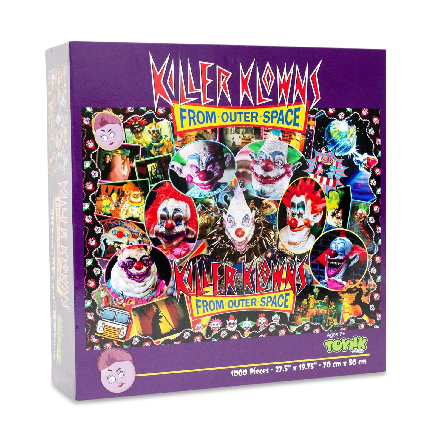Toynk Killer Klowns from Outer Space Kollage B 1000-Piece Jigsaw Puzzle for Adults | 28 x 20 Inches