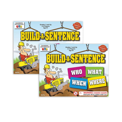 LEARNING ADVANTAGE Build-A-Sentence Game, Pack of 2