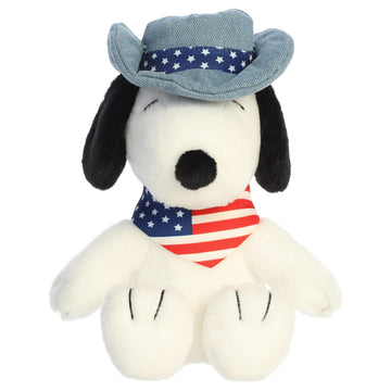 Aurora Adorable Peanuts Americana Snoopy Stuffed Animal - Officially Licensed Toys for All Snoopy Fans - Nostalgic Gift for Adults and Birthday