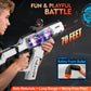 SOFITEN Toy Gun Automatic Sniper Rifle Tactical Vest Toy Foam Blaster with Flashlight Foldable Stock The Shooting Activity Game for Kids Age 8-12