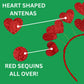 Needzo Heart Headband Boppers, Party Supplies, One Size Fits Most (Heart Headband Bopper)