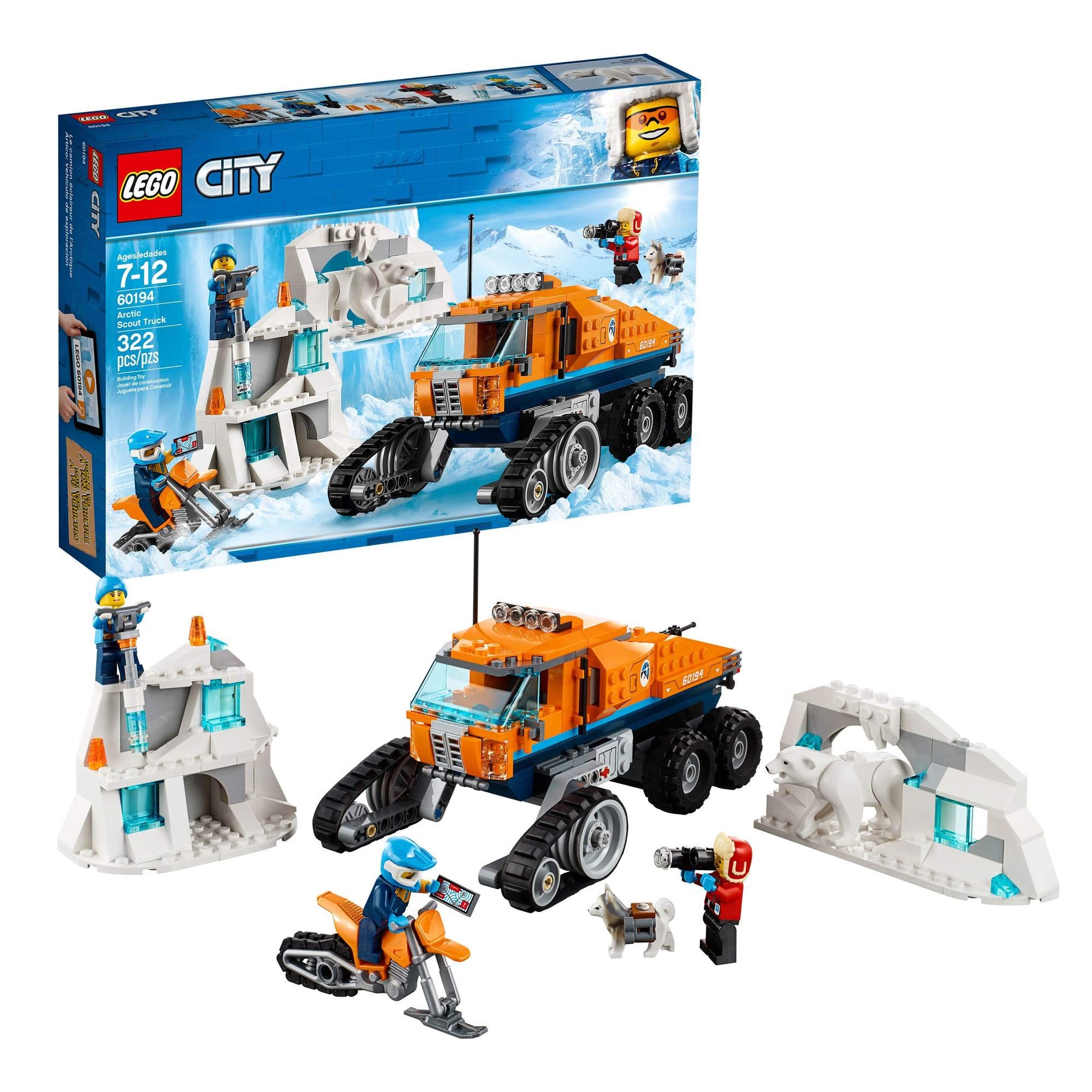 LEGO City Arctic Scout Truck 60194 Building Kit (322 Pieces)