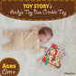 Disney Toy Story Andy’s Toy Box On-The-Go Clip by Kids Preferred - Soft Sensory Teether with Crinkle Sounds & Rattle