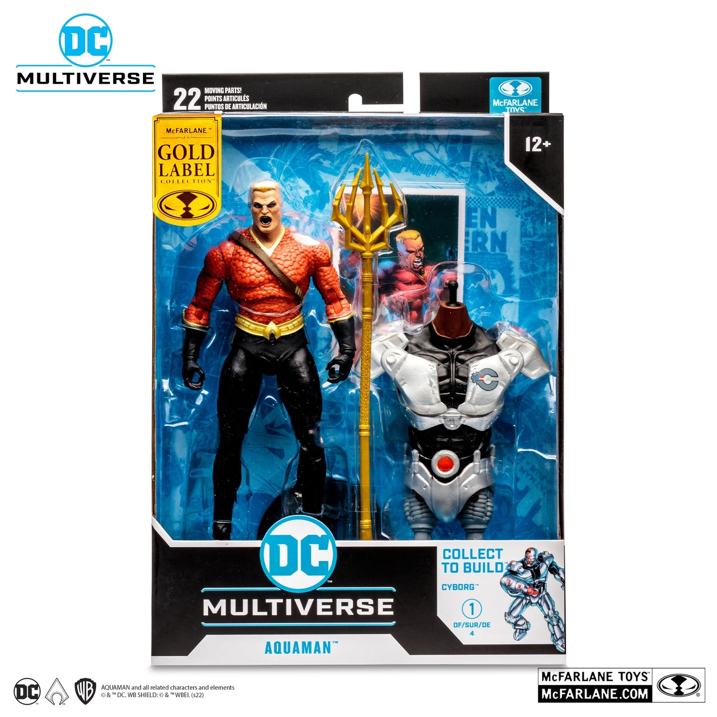 McFarlane Gold Label 7" DC Multiverse Aquaman™ (Flashpoint Build-A Cyborg)