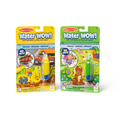 Melissa & Doug Water Wow! 2-Pack Bundle, Reusable Mess-Free Coloring Books
