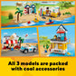 LEGO Creator 3 in 1 Beach Camper Van Building Kit, Transforms from a Campervan to Ice Cream Shop to House, Great Gift for Surfer Boys and Girls
