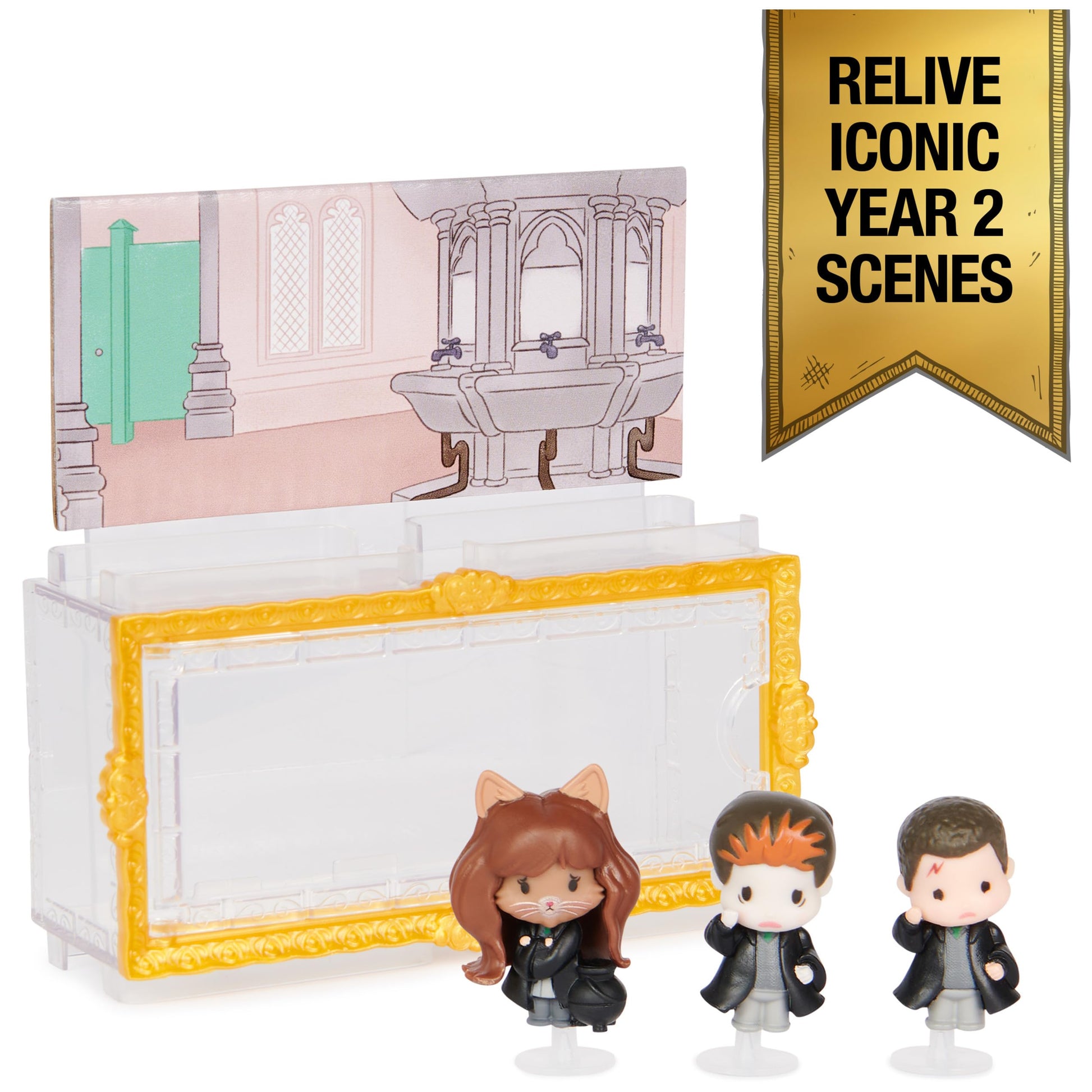 WIZARDING WORLD Harry Potter - 3 Polynectar Magic Moments Figures - 3 Articulated Dolls - Harry Potter Figurine - Harry Potter Toy - Play and Display