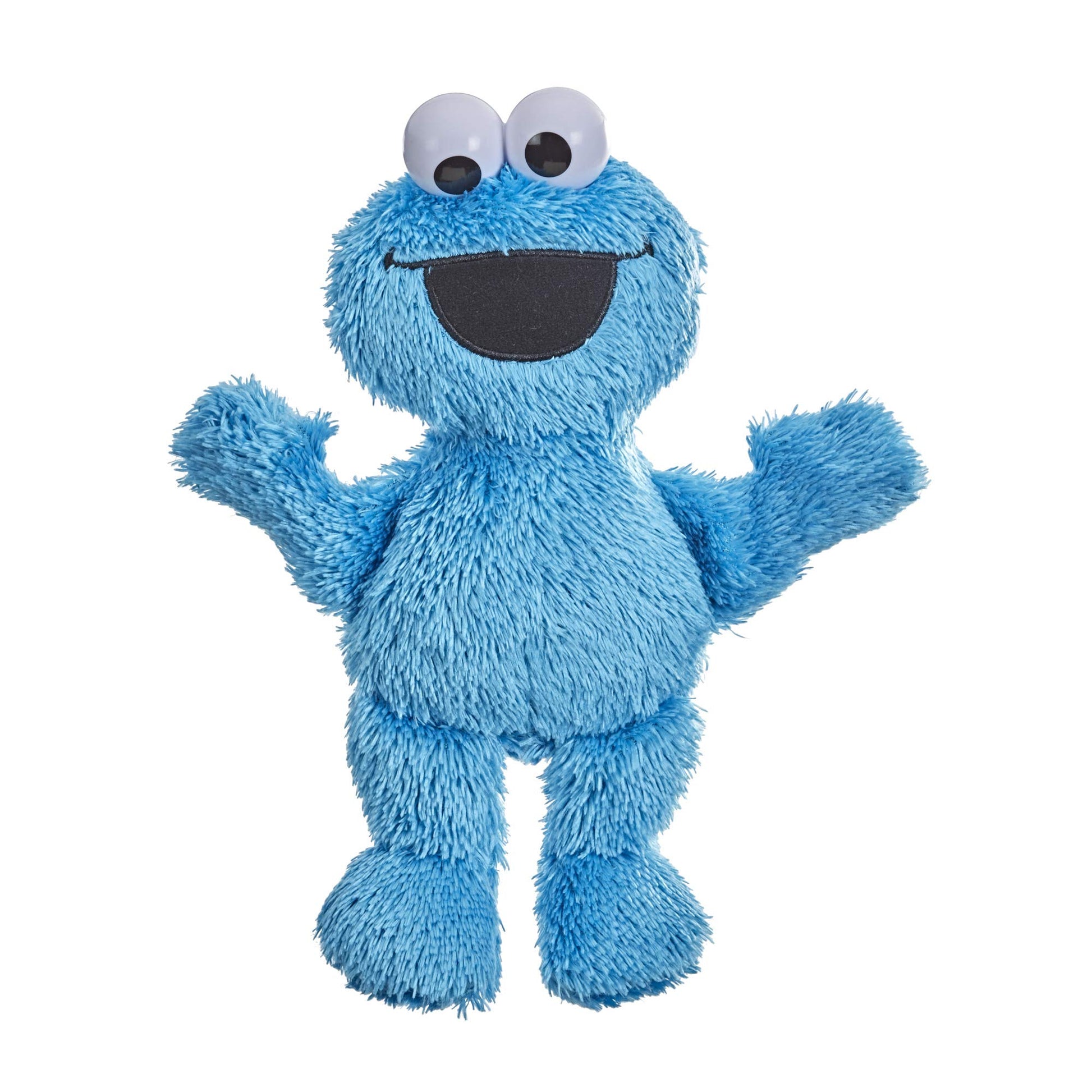 Sesame Street Little Laughs Tickle Me Cookie Monster, Talking, Laughing 10-Inch Plush Toy for Toddlers, Kids 12 Months and Up