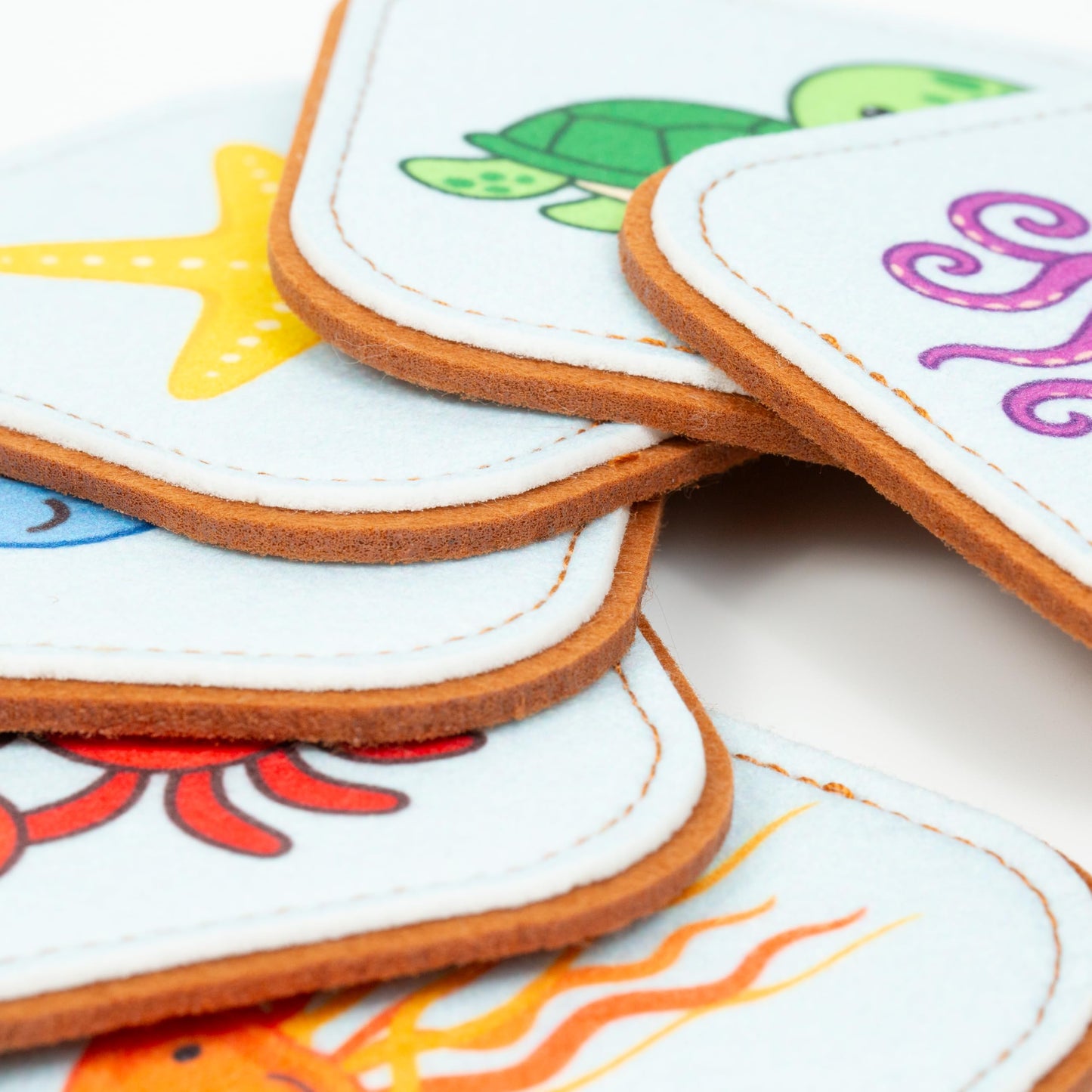 Felt Sea Creature Matching Game for Toddlers - Ocean Memory Game & Flash Cards - Soft and Safe for Ages 1+ - Montessori Preschool Learning Activity