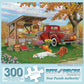 Bits and Pieces - Large 300 Piece Jigsaw Puzzle for Adults - Taste of Autumn Fall Farm Market Dog Truck Apple Field Jigsaw Puzzle by Artist John