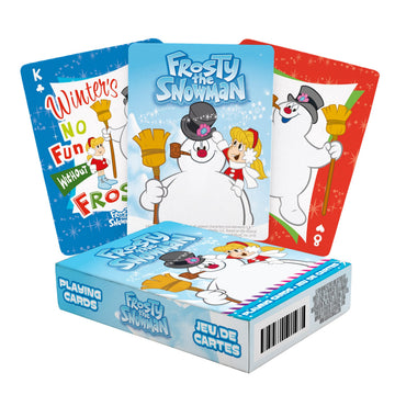 AQUARIUS Frosty the Snowman Playing Cards - Frosty Themed Deck of Cards for Your Favorite Card Games - Officially Licensed Frosty the Snowman