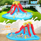 Whubefy 14.5x12.7ft Inflatable Water Slide 10 in 1 Kids Water Park Bounce House With 2 Water Slide, Top Sprayers, Climb Wall, Splash Pool, Blow up