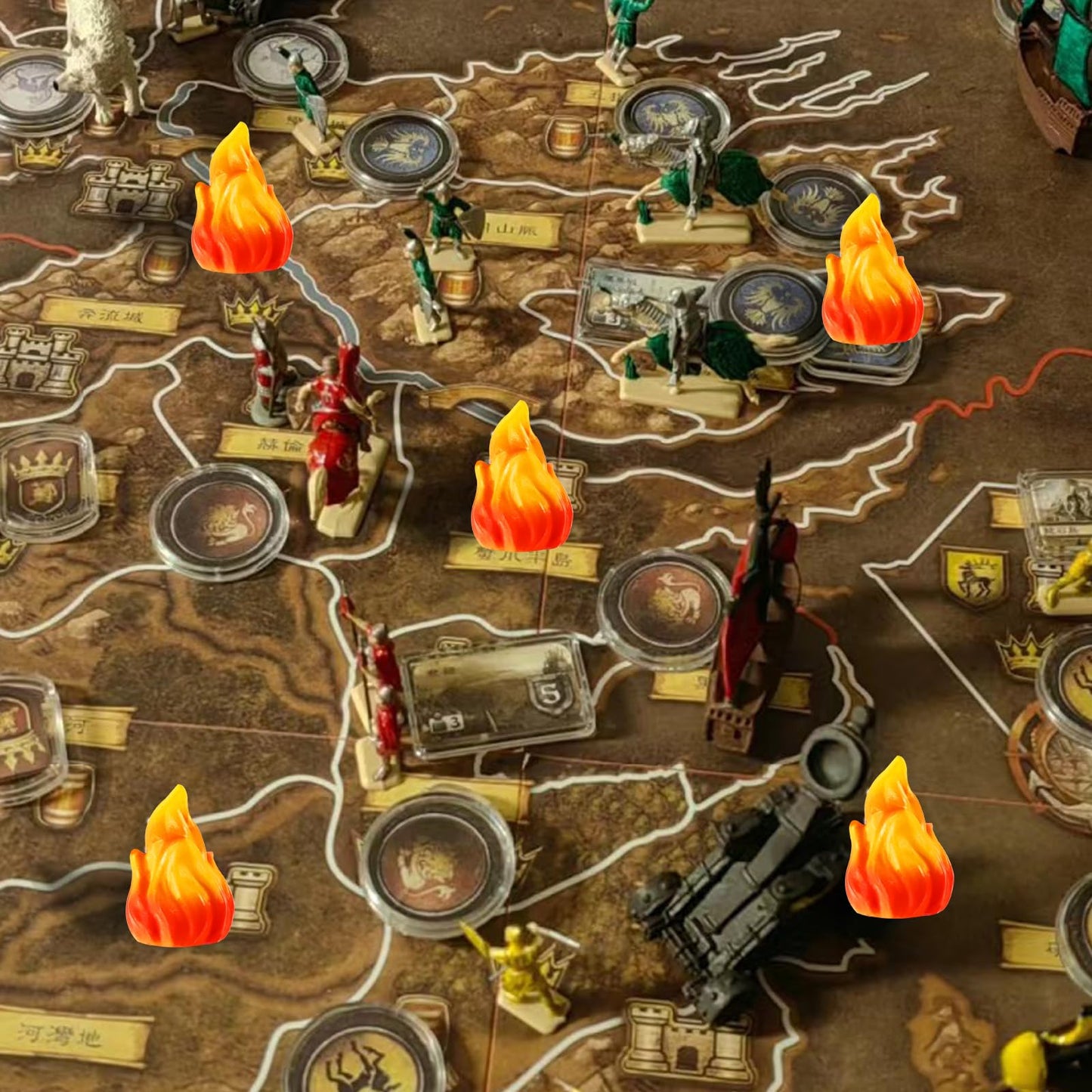 Pamonrueer 20 Pcs Mini Fake Fire Campfire Miniature Village Campfire Landscape Crafts Christmas Miniature Town Accessories for Mini Christmas Scene