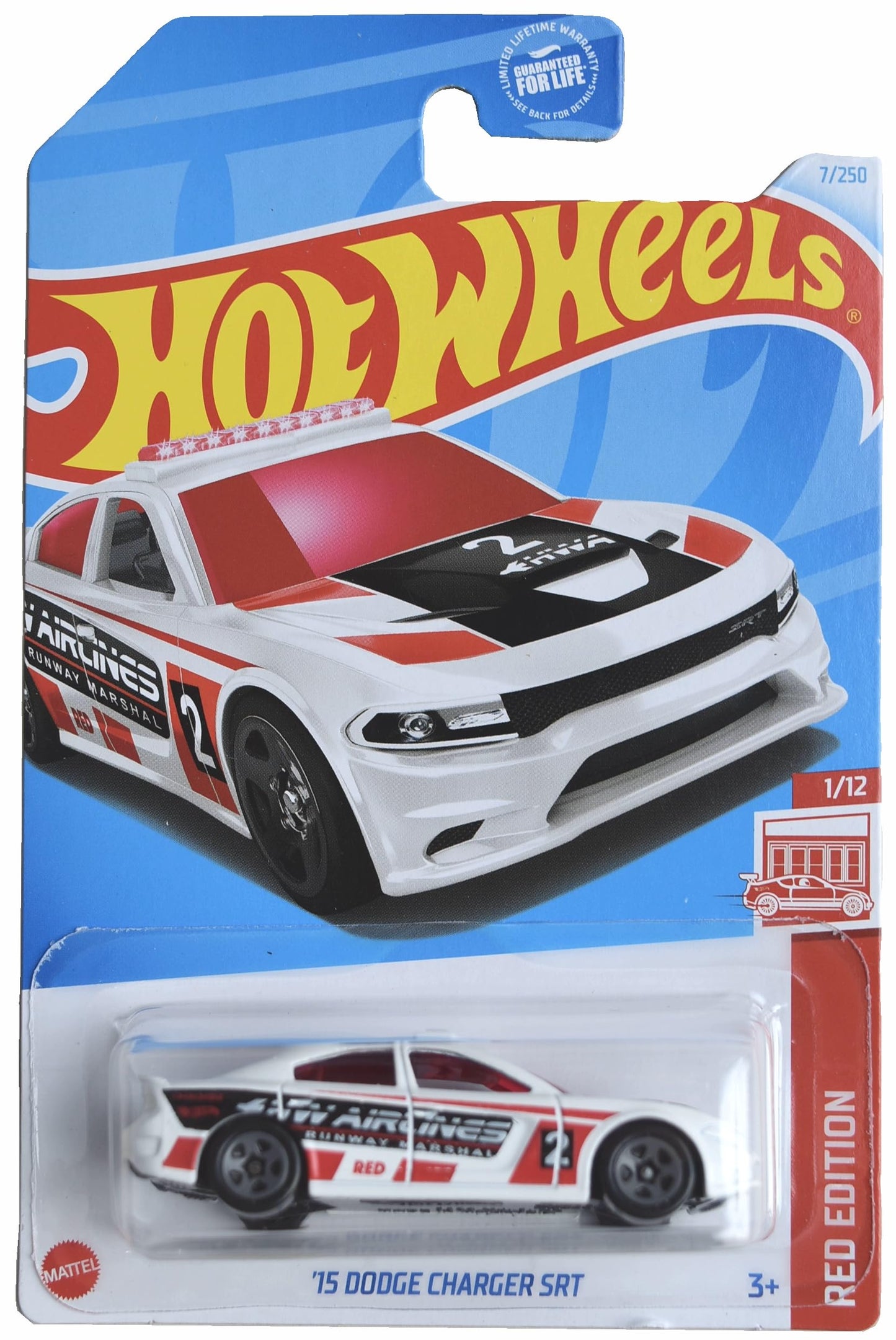 Matchbox Hot Wheels '15 Dodge Charger SRT, Red Editions 1/12 [White] 7/250