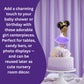 Little Lavender Princess Table Decoration Centerpieces, Set of 3 African American Princess Royal Birthday Cake Centerpieces