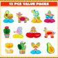 JOYIN 12 PCs Cinco De Mayo Fiesta Honeycomb Cactus Table Centerpiece, Party Decoration for Fun Fiesta Taco Party Supplies, Luau Event Photo Props