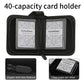 Card Binder - 40 Capacity, Zippered Trading Card Holder for MTG, Sports & Collectible Cards - Acid-Free, Durable & Travel-Friendly Storage (Black