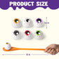 JOYIN Halloween Egg and Spoon Race Game, 6 Eggs and 6 Spoons, Made of the Finest Wood, Fun Game for Parties, Birthdays Classroom Activities. Durable