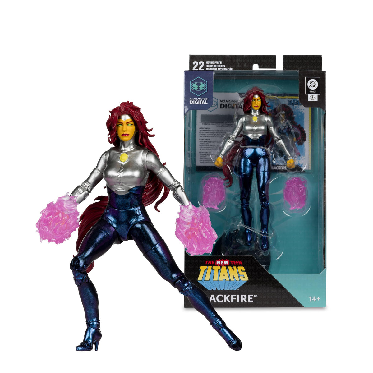 McFarlane Toys- DC Direct Blackfire (The New Teen Titans) 7in Action Figure Digital Collectible