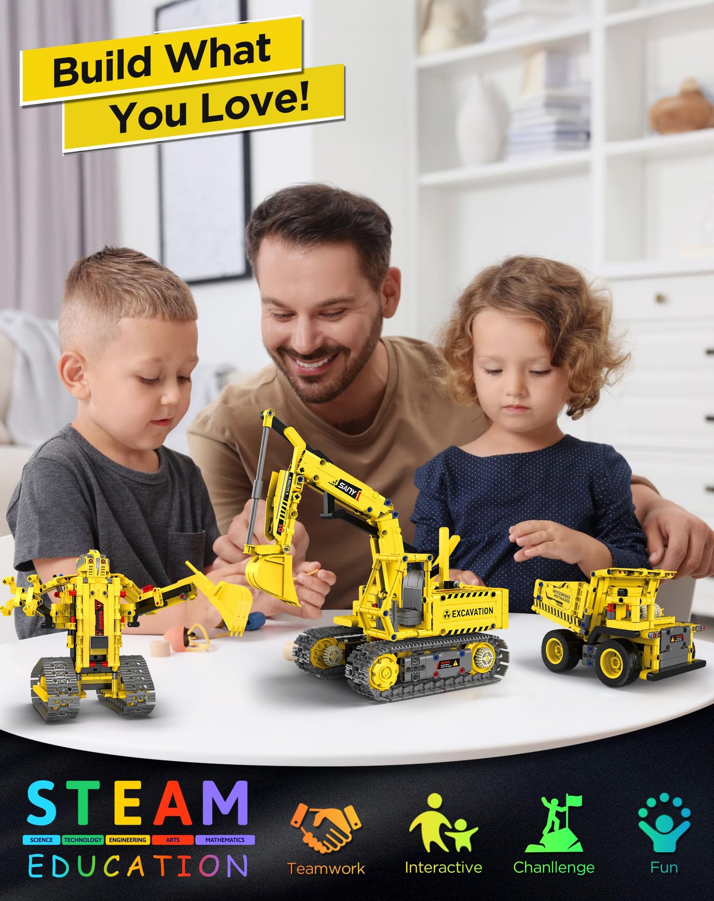 okk STEM Robot Toys for Kids 8-12, 5-in-1 RC Programmable Building Toy Kit