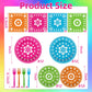 96 Pcs Mexican Fiesta Party Supplies Set, Serves 24 - Colorful Papel Picado Floral Paper Plates, Napkins, and Forks, Disposable Tableware for Cinco de