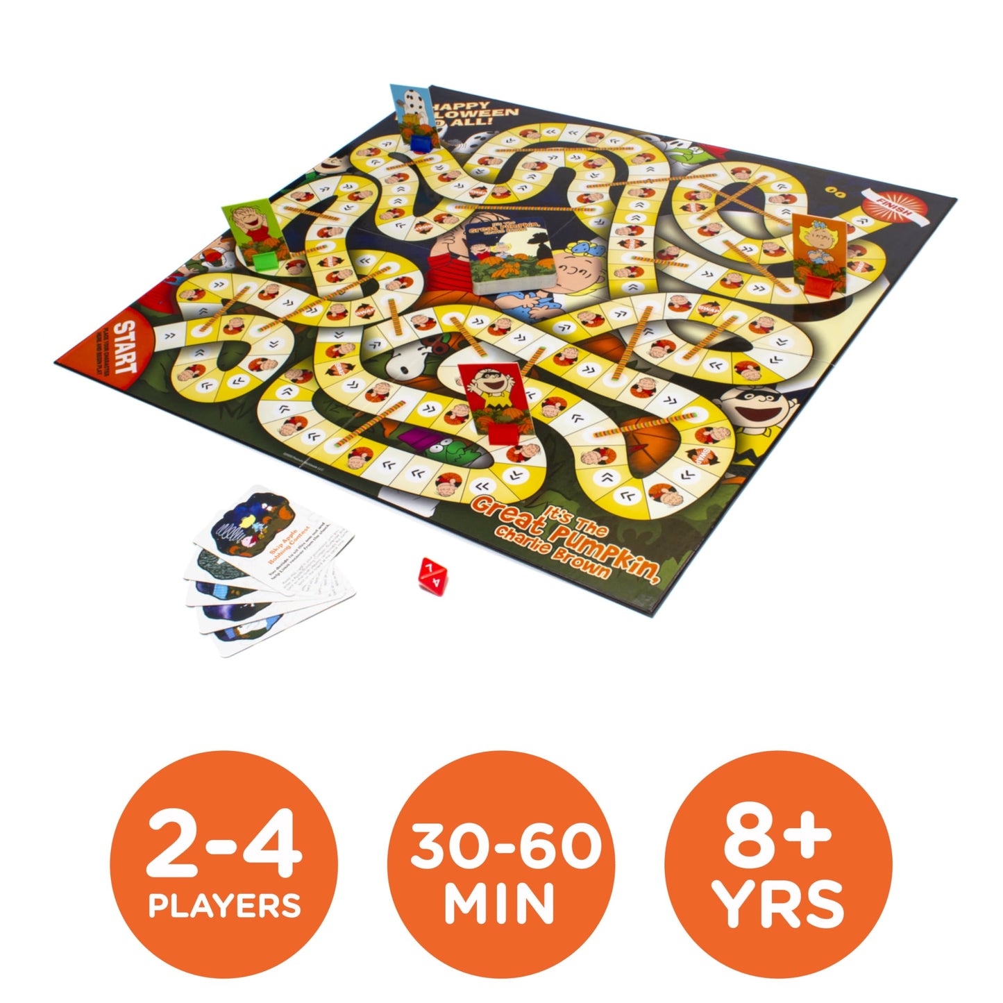 AQUARIUS Peanuts Great Pumpkin Board Game - Peanuts Themed Board Game - Fun Family Holiday Gift for Kids and Adults - Officially Licensed Peanuts