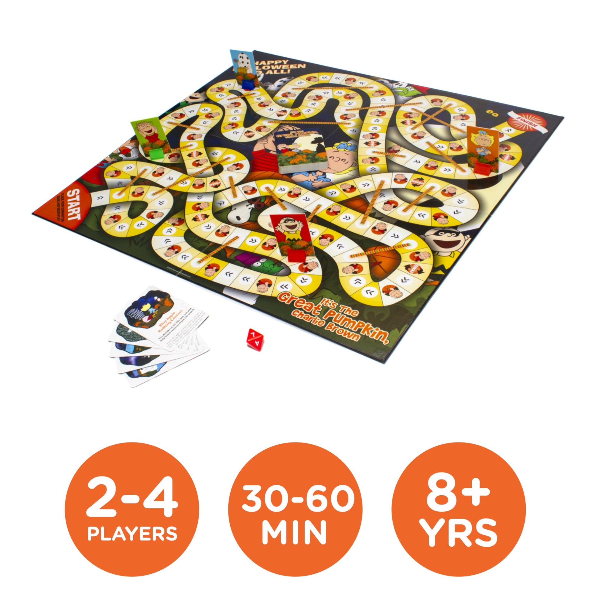 AQUARIUS Peanuts Great Pumpkin Board Game - Peanuts Themed Board Game - Fun Family Holiday Gift for Kids and Adults - Officially Licensed Peanuts