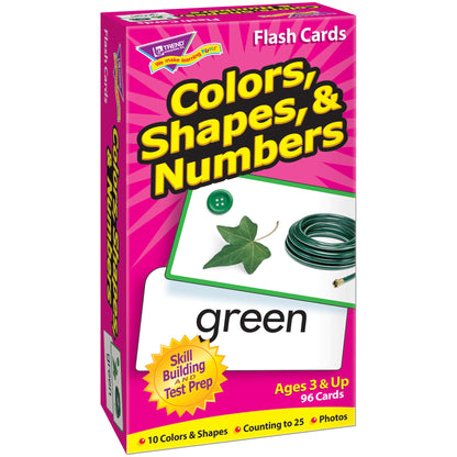 Trend Enterprises: Colors, Shapes & Numbers Skill Drill Flash Cards, Exciting Way for Everyone to Learn, Great for Skill Building and Test Prep, 96