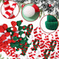 SUZLFTDZSW Mini Knit Hat Christmas Scarf Set Mini Santa Hats for Crafts Christmas Decorations Tree Ornaments for DIY Craft Art Snowman Doll Winter