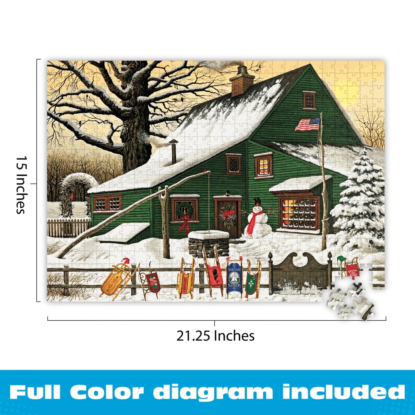 Buffalo Games - Charles Wysocki - Cocoa Break - 500 Piece Puzzle for Adults