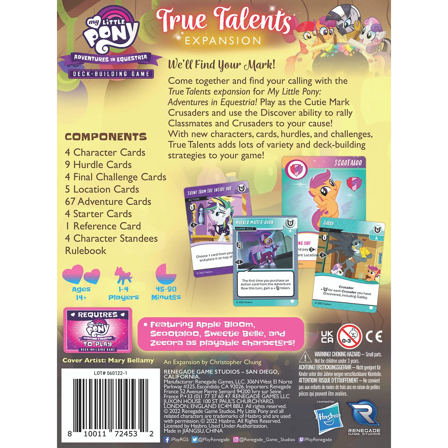 Renegade Game Studios My Little Pony Deck-Building Game True Talents Expansion with New Characters, Cards & Discover Mechanic