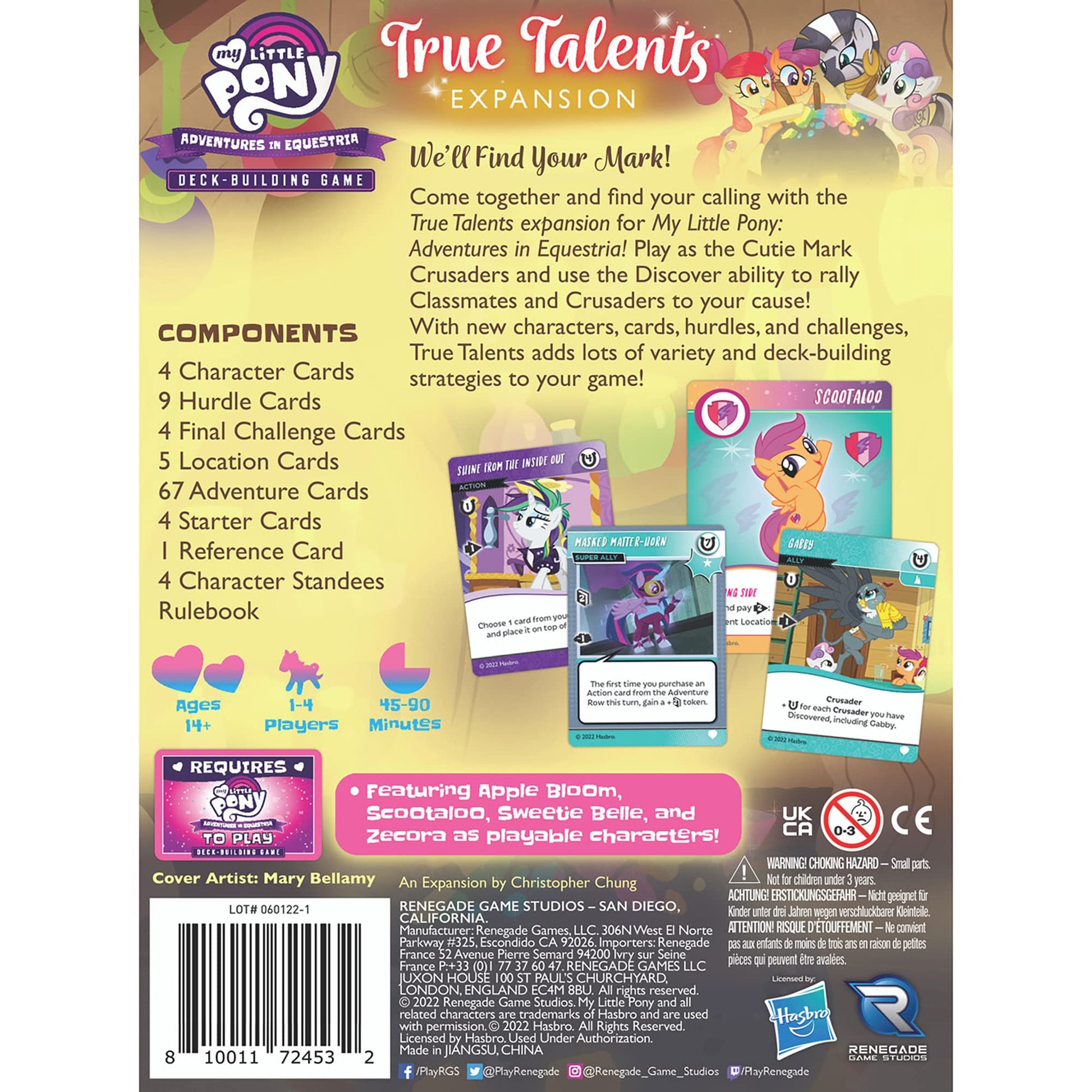 Renegade Game Studios My Little Pony Deck-Building Game True Talents Expansion with New Characters, Cards & Discover Mechanic