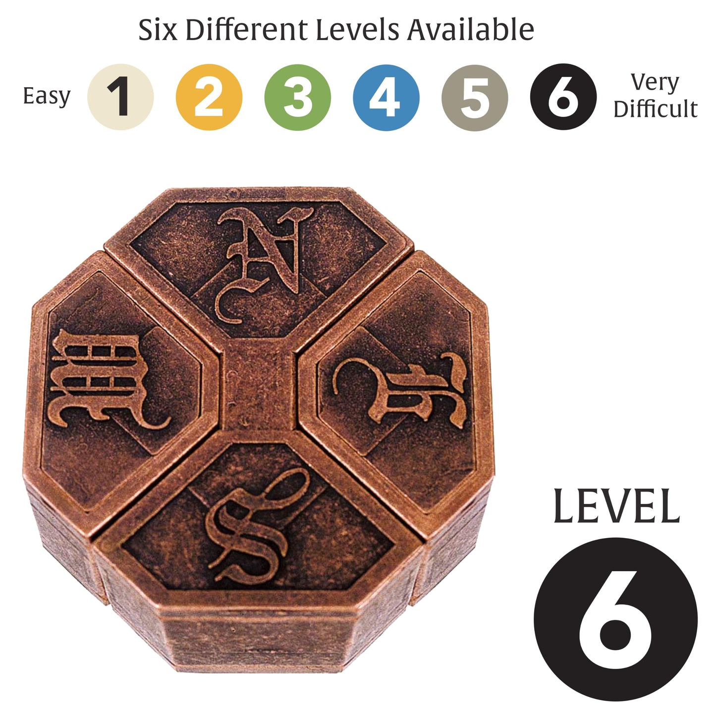 BePuzzled | News Hanayama Metal Brainteaser Puzzle Mensa Rated Level 6, for Ages 12 and Up