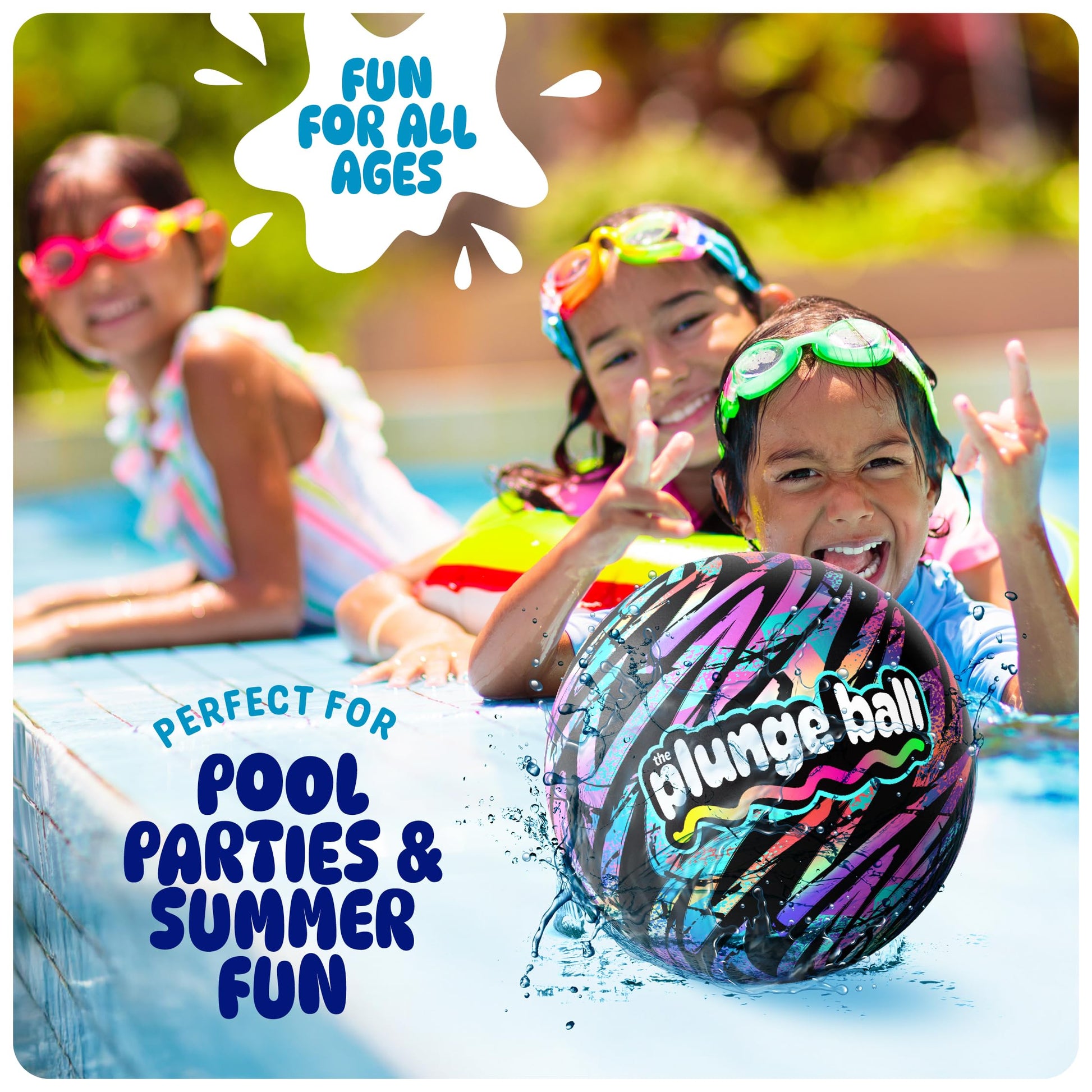 HydroSport Plunge Ball - Pool Toys - Swimming Pool Games for Kids, Adults and Family - Water Balls - Water Toys for Kids Ages 8-12 - Teens, Boys Fun