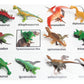 Curious Minds Busy Bags Montessori Dinosaur Figure Animal Match - Miniature Dino Figurines with Matching Cards - 2 Part Cards. Montessori Learning