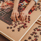 Horror Night Watch Party 1000-Piece Jigsaw Puzzle By Rachid Lotf | Brain Teaser for Adults, Educational Developmental Toys & Games, Building Kit