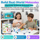Atomic Adventures Lab Educational Molecule Model Kit for Kids - Organic Chemistry Molecular Model Kit with Guide & STEM Learning Activity Cards