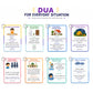 Islamic Dua Flashcards for Kids - 40+ Daily Duas Learning Cards in Arabic, Transliteration & English - Muslim Learning Cards | Islamic Educational