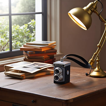 Black Mini Camera for Dolls, Dollhouse Miniature Digital Camera Dolls House Decoration Mini Camera Ornament Vintage Camera Model, DIY Doll House Kit