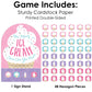 Big Dot of Happiness Scoop Up The Fun - Ice Cream - Sprinkles Party Scavenger Hunt - 1 Stand and 48 Game Pieces - Hide and Find Game
