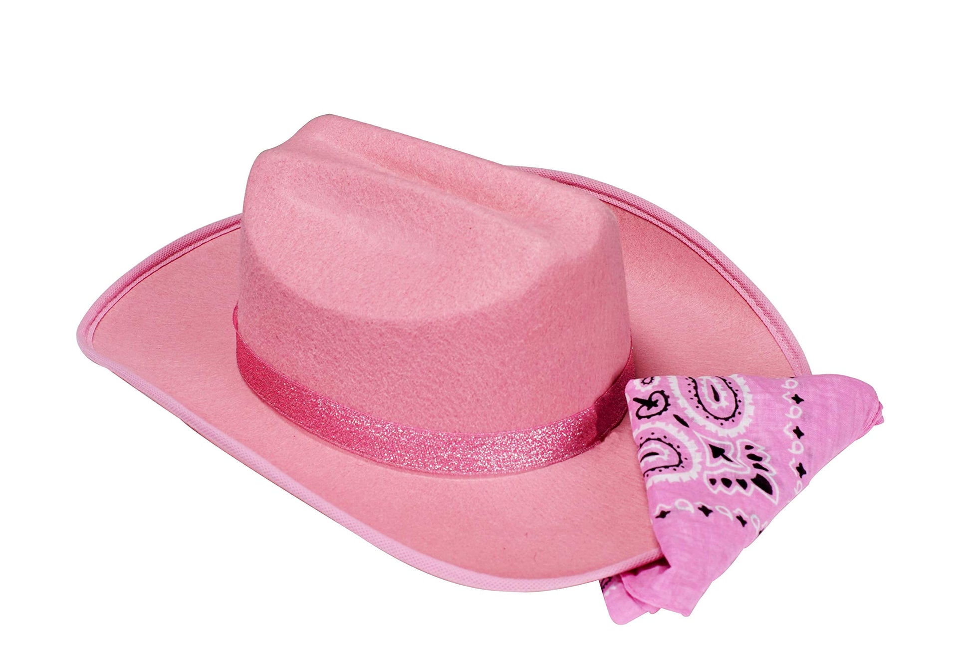 Aeromax Happy Birthday Cowgirl Hat Pink Sparkle & Bandanna, CBPS-HB-HAT