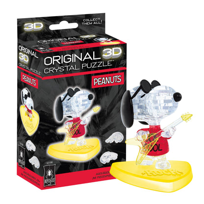 Peanuts Snoopy Joe Cool Crystal 3D Puzzle, Brain Teaser, Ages 12+