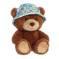 Aurora® Vibrant SmileyWorld® Bucket Hat Bear Stuffed Animal - Eye-Catching Designs for Retro Decor - Toys for Bedrooms, Birthday Gifts,