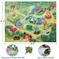 Safari Animals Figures with Activity Play Mat & Storage Box, Realistic Plastic Jumbo Playset, Jungle Wild Zoo Animals Toys for Kids Toddler 3-5, 22Pcs