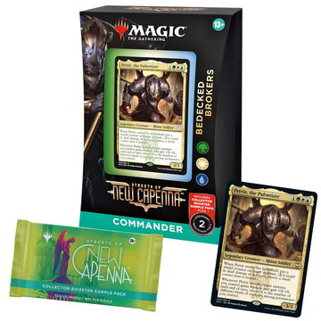 Magic: The Gathering Streets of New Capenna Commander Deck - Bedecked Brokers + Collector Booster Sample Pack