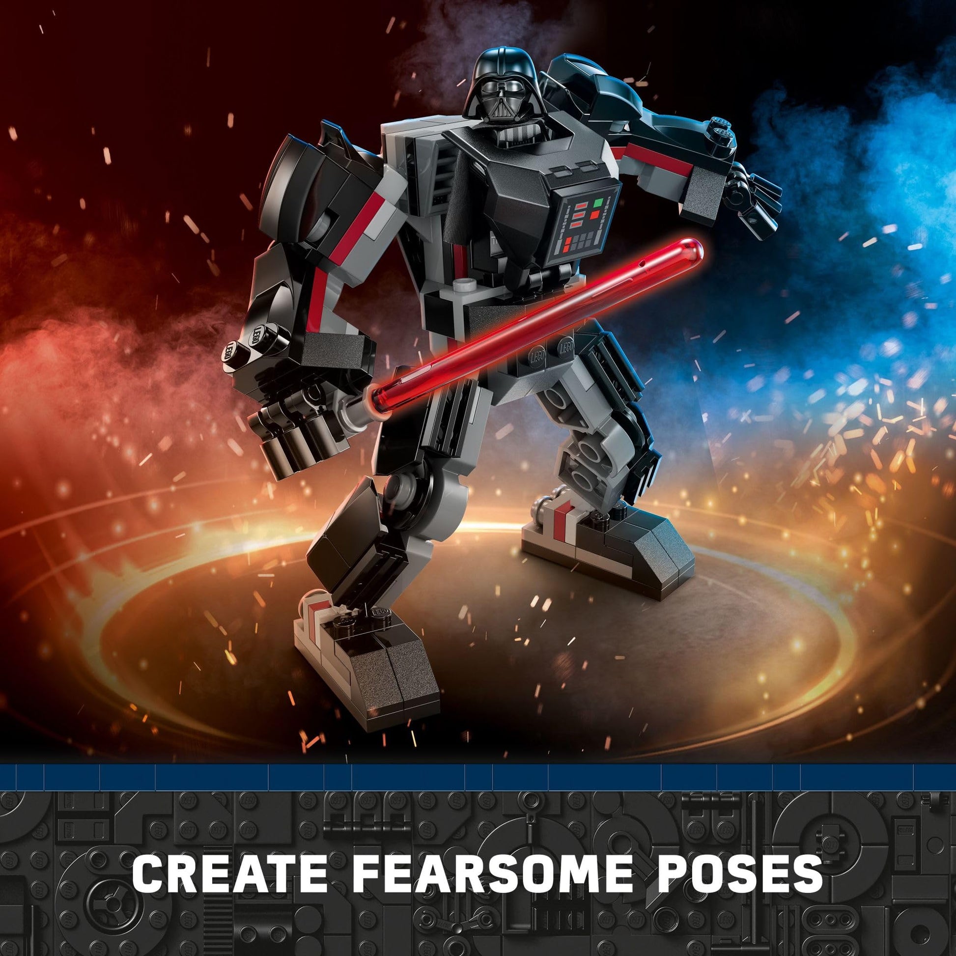 LEGO Star Wars Darth Vader Mech 75368 Buildable Star Wars Action Figure, This Collectible Star Wars Toy for Kids Ages 6 and Up Features an Opening
