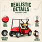 Box of 12 Mini Golf Carts Replicas, 4" Diecast Alloy Metal Pullback Action 1:32 Scale Model Toy Golfcart Vehicle for Table Golf Decor Golf Party